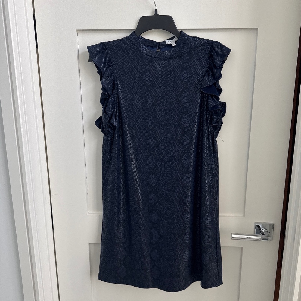 Adorable snake print mini dress